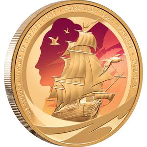 Niue / Gold Ounce 2025 Captain Cook - reverse photo