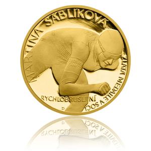 Niue / Gold Quarter Ounce 2014 Martina Sablikova - reverse photo