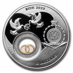Silver Ounce 2023 Wedding: Photo Coin, Niue, Silver Ounce 2023 Wedding / thumbnail