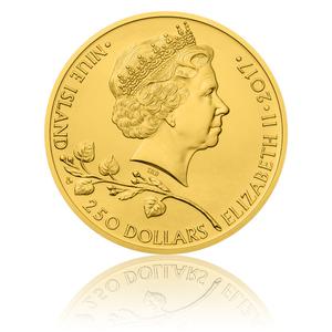 Niue / Gold Five Ounces 2017 Czech Lion - obverse photo
