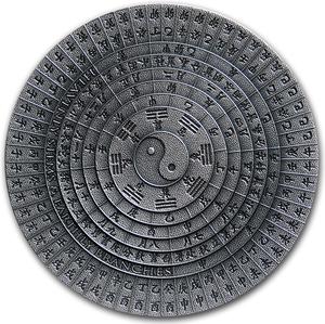 Niue / Silver Two Ounces 2020 Ancient Calendars - Heavenly Stems - reverse photo