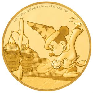 Niue / Gold Ounce 2017 Mickey Mouse - Fantasia - reverse photo