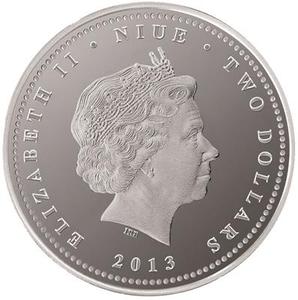 Niue / Silver Ounce 2013 Piranha - reverse photo