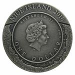 Silver Ounce 2016 Popigai Crater: Photo Coin, Niue, Silver Ounce 2016 Popigai Crater / thumbnail