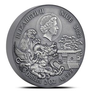 Niue / Silver Two Ounces 2022 Shaolin Kung Fu - obverse photo