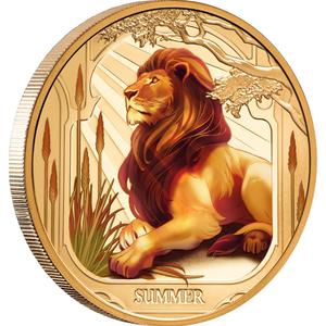 Niue / Gold Ounce 2025 Seasons - Summer - reverse photo