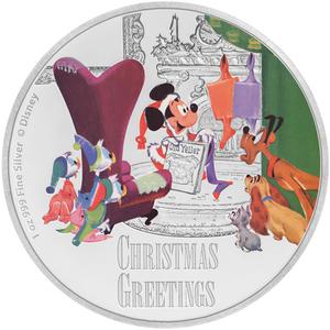 Niue / Silver Ounce 2017 Disney - Season's Greetings - reverse photo