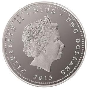 Niue / Silver Ounce 2013 Hammerhead Shark - obverse photo