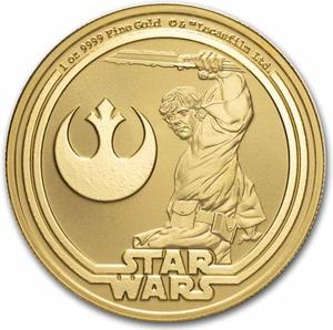 Niue / Gold Ounce 2025 Star Wars - Luke Skywalker - reverse photo