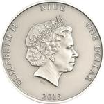 One Dollar Silver 2013 Ghost Ships - Mary Celeste: Photo Coin, Niue, One Dollar Silver 2013 Ghost Ships - Mary Celeste / thumbnail