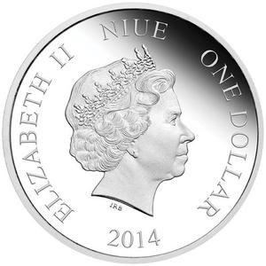 Niue / Silver Half Ounce 2014 Doctor Who Monsters - Silurians - obverse photo