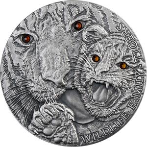 Niue / Silver Ounce 2013 Tigers - reverse photo