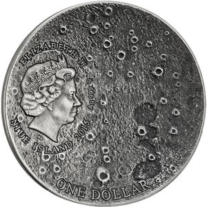 Niue / Silver Ounce 2015 Solar System - Moon - obverse photo