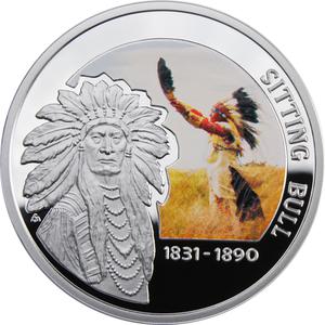 Niue / Silver Ounce 2010 Sitting Bull - reverse photo