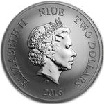 Niue / Silver Ounce 2016 Year of the Monkey - obverse photo