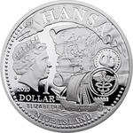 Niue / Silver Ounce 2010 Hanseatic Towns - Słupsk - obverse photo