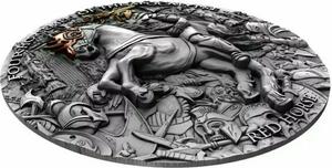 Niue / Silver Two Ounces 2019 Apocalypse - Red Horse - obverse photo