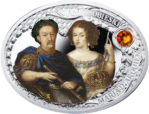 Niue / One Dollar Silver 2014 John III and Maria - reverse photo