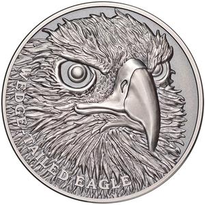 Niue / Silver Ounce 2019 Wildlife Up Close - Wedge Tailed Eagle - reverse photo