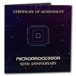 Silver Two Ounces 2021 Microchip 50th Anniversary: Photo 2021 Niue 2 oz Silver Antique Microchip 50th Anniversary Coin / thumbnail