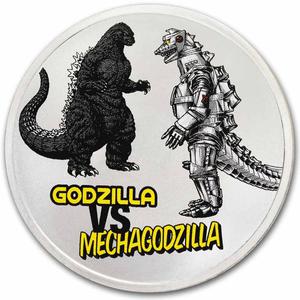 Niue / Silver Two Ounces 2024 Godzilla vs Mechagodzilla - reverse photo