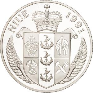 Niue / Fifty Dollars 1991 World Cup 1994 - obverse photo