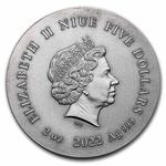 Silver Two Ounces 2022 Wildlife In the Moonlight - Green Mamba: Photo Coin, Niue, Silver Two Ounces 2022 Wildlife In the Moonlight - Green Mamba / thumbnail