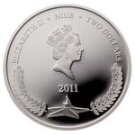 Silver Ounce 2011 WWII Soviet Victory: Photo Coin, Niue, Silver Ounce 2011 WWII Soviet Victory / thumbnail
