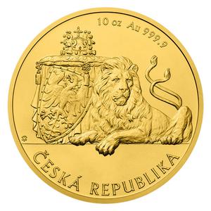 Niue / Gold Ten Ounces 2018 Czech Lion - reverse photo
