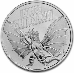 Niue / Silver Ounce 2023 Godzilla - King Ghidorah - reverse photo