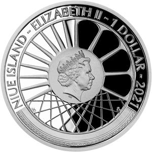 Niue / Silver Ounce 2021 Electric Locomotive Series 140 - obverse photo