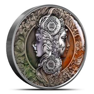 Niue / Silver Five Ounces 2024 Gemini - reverse photo