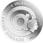 Silver Three Ounces 2020 Klimt golden Tears: Photo Coin, Niue, Silver Three Ounces 2020 Klimt golden Tears / thumbnail