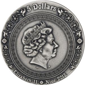 Niue / Silver Two Ounces 2018 Victoria and Nike - obverse photo