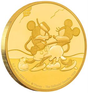 Niue / Gold Half Gram 2017 Mickey - Gallopin' Gaucho - reverse photo