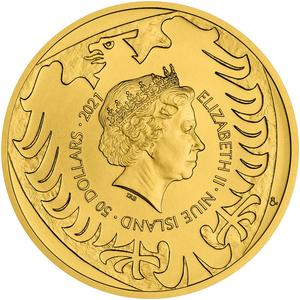 Niue / Gold Ounce 2021 Czech Lion - obverse photo