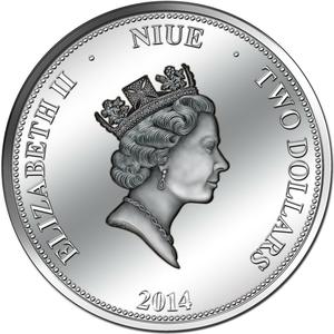Niue / Silver Ounce 2014 Swiss Wildlife - Capercaillie - obverse photo