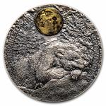 Silver Two Ounces 2023 Wildlife In the Moonlight - Brown Bear: Photo Coin, Niue, Silver Two Ounces 2023 Wildlife In the Moonlight - Brown Bear / thumbnail
