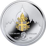 Silver Two Ounces 2014 Saint John Paul II: Photo Coin, Niue, Silver Two Ounces 2014 Saint John Paul II / thumbnail