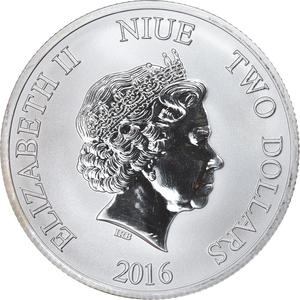 Niue / Silver Ounce 2016 Hawksbill Turtle - obverse photo