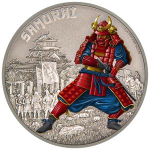 Niue / Silver Ounce 2016 Warriors of History - Samurai - obverse photo