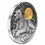 Silver Two Ounces 2021 Wildlife In the Moonlight - Lioness: Photo Coin, Niue, Silver Two Ounces 2021 Wildlife In the Moonlight - Lioness / thumbnail