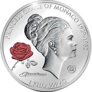 Niue / Silver Kilo 2017 Grace Kelly - reverse photo