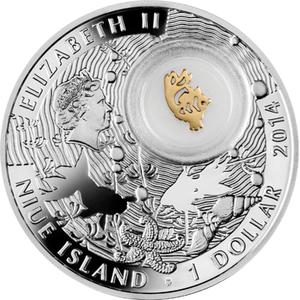Niue / Silver Half Ounce 2014 Goldfish - obverse photo