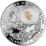 Silver Half Ounce 2014 Goldfish: Photo Coin, Niue, One Dollar Silver 2014 Goldfish / thumbnail