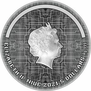 Niue / Silver Two Ounces 2021 The Punk Universe - Cyberpunk - obverse photo