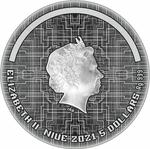 Silver Two Ounces 2021 The Punk Universe - Cyberpunk: Photo Coin, Niue, Silver Two Ounces 2021 The Punk Universe - Cyberpunk / thumbnail