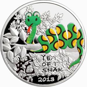 Niue / Silver Half Ounce 2013 Year of the Snake 2 - reverse photo