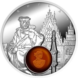 Niue / One Dollar Silver 2017 Amber Road - Wroclaw - reverse photo