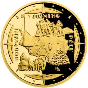 Niue / Gold Quarter Ounce 2021 Polar Explorers - South Pole - reverse photo